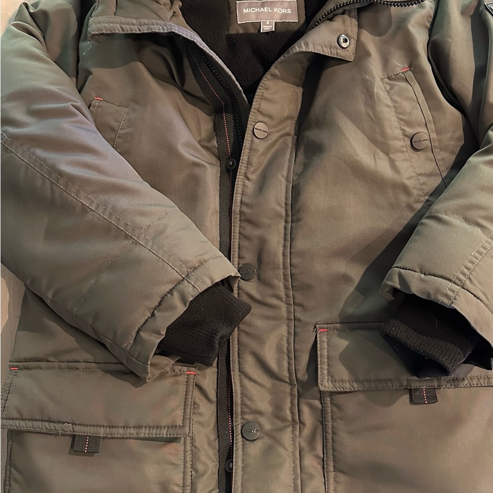 Michael Kors Kids Grey Puffer Jacket